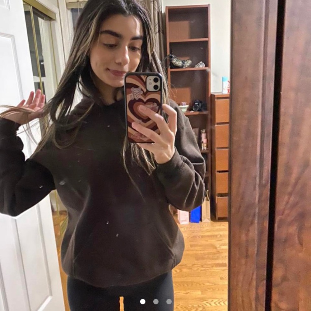 brown hoodie size small